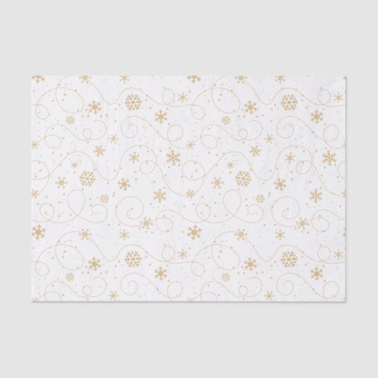 Snowflakes Holiday Tissuepapier (Voorkant)