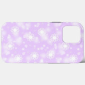 Snowflakes Holiday Winter Paars Case-Mate iPhone Case (Achterkant (horizontaal))