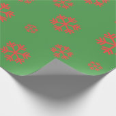 Snowflakes Holliday Wrapping Paper Cadeaupapier (Hoek)