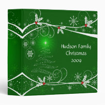 Snowflakes Holly Tree Photo Album - 1,5 inch
