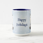 Snowflakes Horse Fête de Noël Mug (Centre)