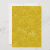 Snowflakes in Holly Kerstbruiloft-uitnodigingen Kaart (Achterkant)