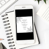 Snowflakes Invitation à la douche nuptiale hiver