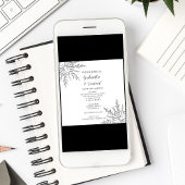 Snowflakes Invitation de mariage hivernal