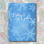 Snowflakes Invitation Fête de Vacances