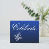 Snowflakes Invitations de vacances (Debout devant)