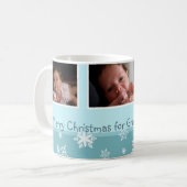 Snowflakes Joyeux Noël Grand-mère Mug (Devant gauche)
