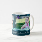 Snowflakes Joyeux Noël Grand-mère Mug (Devant droit)