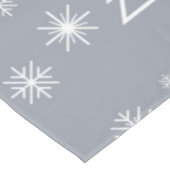Snowflakes kerstbomen moderne feestdagen tafelkleed (Gekanteld)