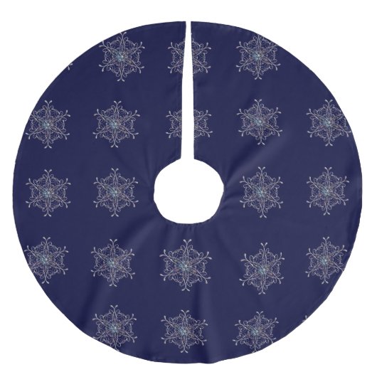 Snowflakes kerstboomrok kerstboom rok (Voorkant)