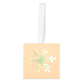 Snowflakes kerstfeestdag foto ornament (Voorkant)