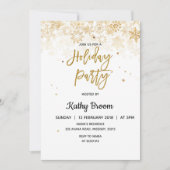 Snowflakes kerstfeestdag kaart (Voorkant)