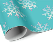 Snowflakes kerstfeestdagen cadeaupapier (Rol Hoek)