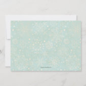 Snowflakes kerstfoto feestdagenkaart (Achterkant)