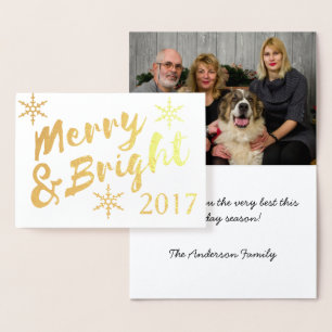 Snowflakes, kerstfotokaart folie kaarten