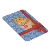 Snowflakes kersthamster magneet (Rechterzijde)