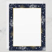 Snowflakes kerstpapier (Voorkant)