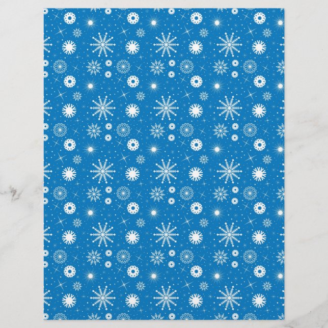Snowflakes - kerstschroefpapier (Voorkant)