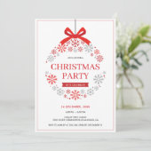 Snowflakes kerstversiering kaart (Staand voorkant)