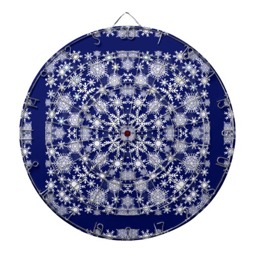 Snowflakes Lace Dartbord (Voorkant)
