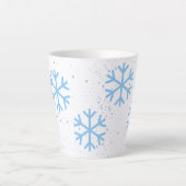 Snowflakes Latte Mug (Devant)