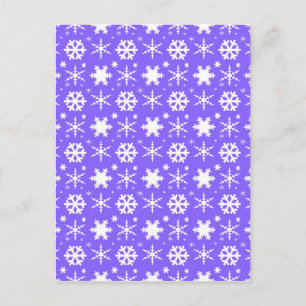 Snowflakes Lavender Briefkaart
