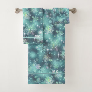 Snowflakes le plus beau Motif ID Turquoise846