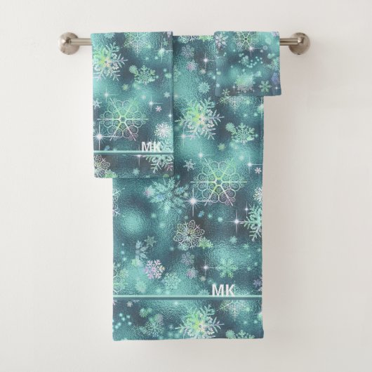 Snowflakes le plus beau Motif ID Turquoise846 (En situation)