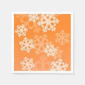 Snowflakes met witte sinaasappel en met witte kers servet (Voorkant)