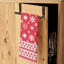 Snowflakes Microfiber Kitchen Towel