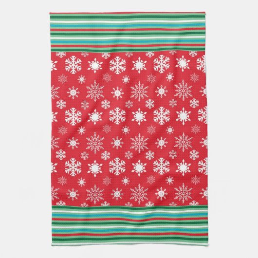Snowflakes Microfibre Serviette de cuisine (Vertical)