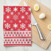 Snowflakes Microfibre Serviette de cuisine (Quart Plié)