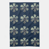 Snowflakes Midnight Blue Serviettes de cuisine (Vertical)