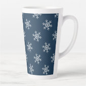 Snowflakes motif Festive latte mug (Droite)