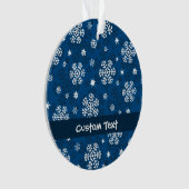 Snowflakes Motif sur Blue (devant)
