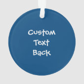 Snowflakes Motif sur Blue (dos)