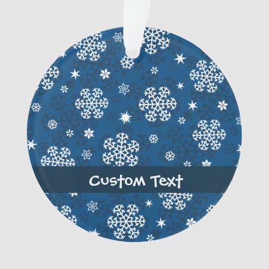 Snowflakes Motif sur Blue (devant)