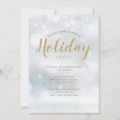 Snowflakes Noël Fête Invitation (Devant)