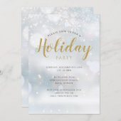 Snowflakes Noël Fête Invitation (Devant / Derrière)