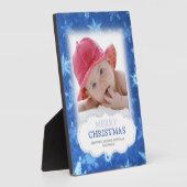 Snowflakes Noël Plaque photo (Côté)