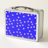 Snowflakes op blauwe doos (Achterkant)
