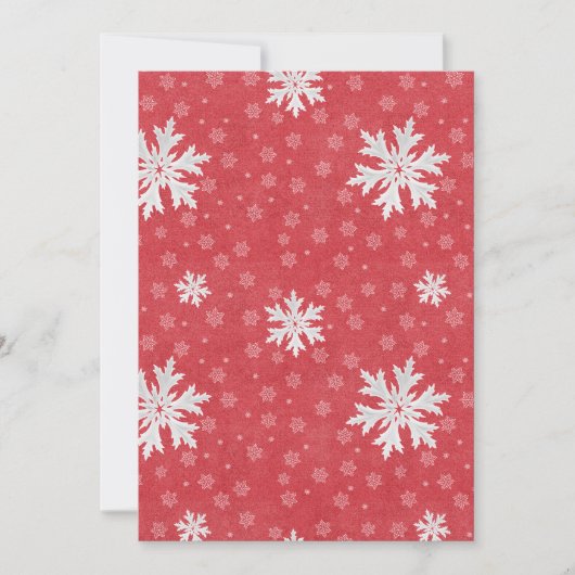 Snowflakes op kerstavond kaart (Voorkant)