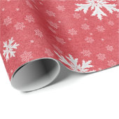 Snowflakes op uitnodiging van kerstavond Napkins T Cadeaupapier (Rol Hoek)