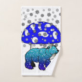 Snowflakes Ours Polaire Snow Bain Serviettes (Serviette à main)