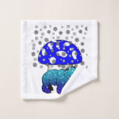 Snowflakes Ours Polaire Snow Bain Serviettes (Gant de toilette)