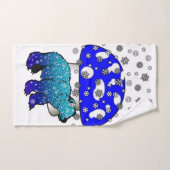 Snowflakes Ours Polaire Snow Bain Serviettes (Serviette à main)