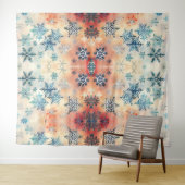  Snowflakes Patroon - Bosbouw Wandkleed (In Situ (horizontaal))