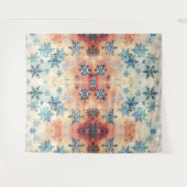  Snowflakes Patroon - Bosbouw Wandkleed (Voorkant (horizontaal))