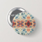 Snowflakes Patroon - Button (Voorkant /achterkant)