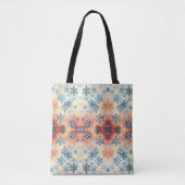  Snowflakes Patroon - Canvas tas (Voorkant)